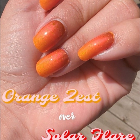 *Retired* Color Street: Orange Zest | Sheer Jelly Layer Spring Summer Bright - Picture 4 of 8